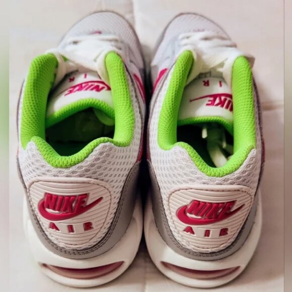 Size 7 - Nike Air Max Correlate White Fireberry Lime Green W - Picture 3 of 8